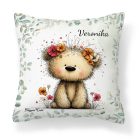 Névvel kérhető - A legcukibb tavaszi macika mintás párna