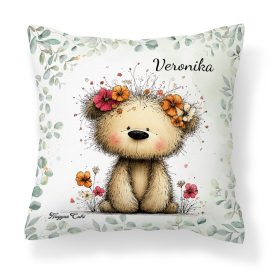   Névvel kérhető - A legcukibb tavaszi macika mintás párna