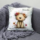 Névvel kérhető - A legcukibb tavaszi macika mintás párna