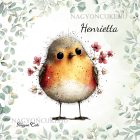 Névvel kérhető - Cuki vörösbegy, a barátságos kertész mintás párna