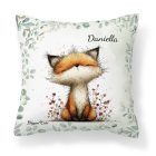 Névvel kérhető - Az erdő kis ravaszdija, a vörös róka mintás párna