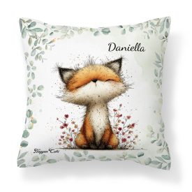   Névvel kérhető - Az erdő kis ravaszdija, a vörös róka mintás párna