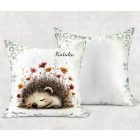 Névvel kérhető - A kert kis álmodozója, cuki süni mintás párna