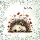 Névvel kérhető - A kert kis álmodozója, cuki süni mintás párna