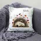Névvel kérhető - A kert kis álmodozója, cuki süni mintás párna