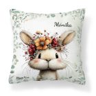 Névvel kérhető - Tavasz hírnöke, a mezei nyuszi mintás párna