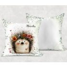 Névvel kérhető - A rét mosolygós cukisága, a süni mintás párna