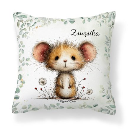 Névvel kérhető - Az erdő cuki aprósága, a mogyorós pele mintás párna
