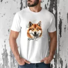 Névvel kérhető - Vörös Akita portré férfi póló