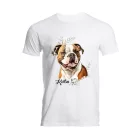 Névvel kérhető - Amerikai bulldog portré férfi póló