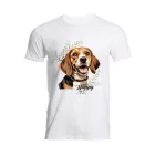 Névvel kérhető - Beagle portré férfi póló
