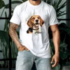 Névvel kérhető - Beagle portré férfi póló