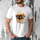 Névvel kérhető - Barna pekingi palotakutya portré férfi póló