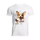 Névvel kérhető - Pembroke Welsh Corgi portré férfi póló