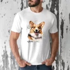 Névvel kérhető - Pembroke Welsh Corgi portré férfi póló