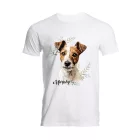 Névvel kérhető - Jack Russell terrier portré férfi póló