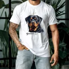 Névvel kérhető - Rottweiler portré férfi póló