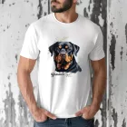 Névvel kérhető - Rottweiler portré férfi póló