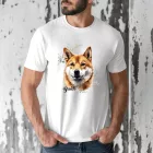 Névvel kérhető - Shiba inu portré férfi póló