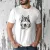 Névvel kérhető - Husky portré férfi póló