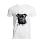 Névvel kérhető - Fekete Cane Corso portré férfi póló