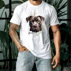 Névvel kérhető - Cane Corso portré férfi póló