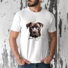 Névvel kérhető - Cane Corso portré férfi póló