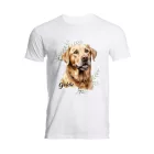 Névvel kérhető - Sárga Labrador Retriever portré férfi póló