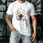 Névvel kérhető - Samoyed portré férfi póló