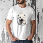 Névvel kérhető - Samoyed portré férfi póló