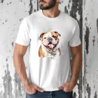 Névvel kérhető - Angol bulldog portré férfi póló