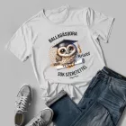 Névvel kérhető Bagoly mintás férfi póló Ballagásra