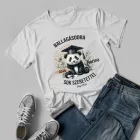 Névvel kérhető Panda mintás férfi póló Ballagásra