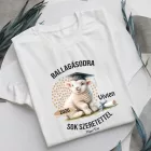 Névvel kérhető Bárány mintás férfi póló Ballagásra