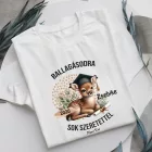 Névvel kérhető Szarvas mintás férfi póló Ballagásra