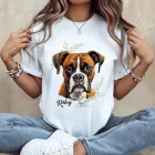 Névvel kérhető - Barna Boxer portré női póló