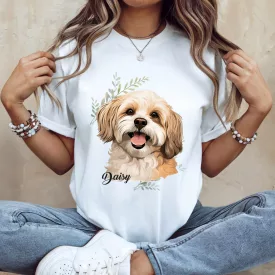 Névvel kérhető - Barna Havanese portré női póló