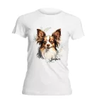 Névvel kérhető - Sable Papillon portré női póló