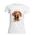 Névvel kérhető - Magyar vizsla portré női póló