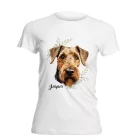 Névvel kérhető - Welsh terrier portré női póló
