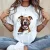 Névvel kérhető - Staffordshire terrier portré női póló
