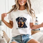 Névvel kérhető - Rottweiler portré női póló