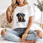 Névvel kérhető - Rottweiler portré női póló