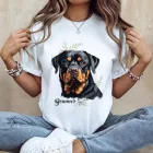 Névvel kérhető - Rottweiler portré női póló