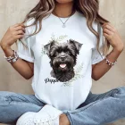 Névvel kérhető - Fekete Affenpinscher portré női póló
