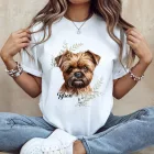 Névvel kérhető - Barna Affenpinscher portré női póló