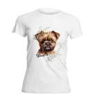 Névvel kérhető - Barna Affenpinscher portré női póló