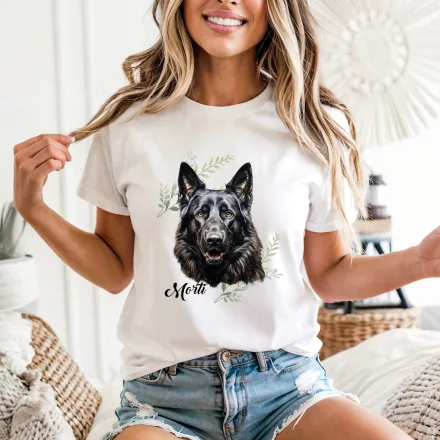 Névvel kérhető - Airedale terrier portré női póló