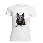 Névvel kérhető - Airedale terrier portré női póló