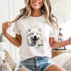 Névvel kérhető - Samoyed portré női póló